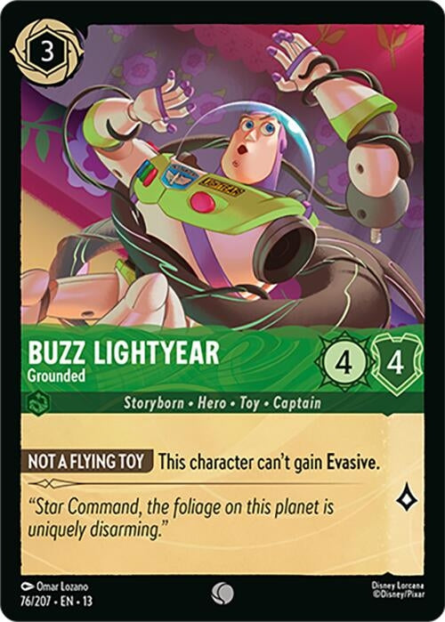 Image for Buzz Lightyear - Grounded (76/207) [Attack of the Vine!] (13) - Disney Lorcana