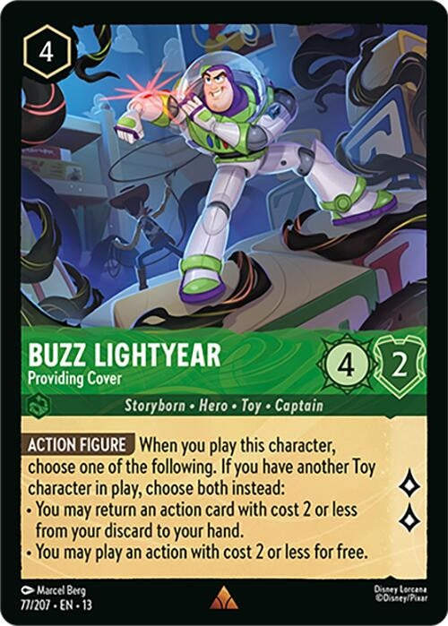 Image for Buzz Lightyear - Providing Cover (77/207) [Attack of the Vine!] (13) - Disney Lorcana