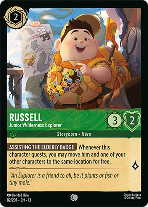 Image for Russell - Junior Wilderness Explorer (82/207) (Cold Foil) [Attack of the Vine!] (13) - Disney Lorcana