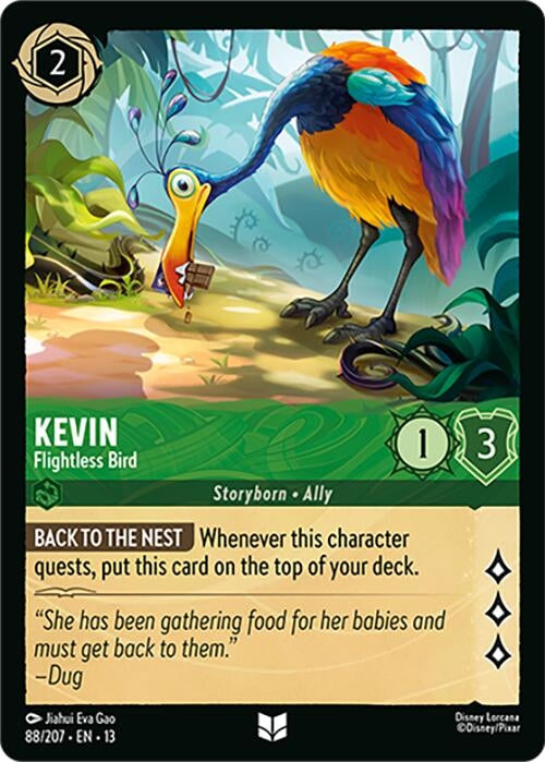 Image for Kevin - Flightless Bird (88/207) (Cold Foil) [Attack of the Vine!] (13) - Disney Lorcana