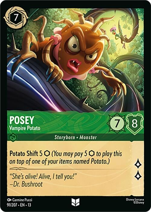 Image for Posey - Vampire Potato (91/207) [Attack of the Vine!] (13) - Disney Lorcana