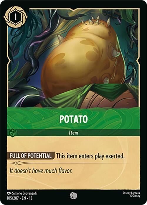 Image for Potato (105/207) [Attack of the Vine!] (13) - Disney Lorcana