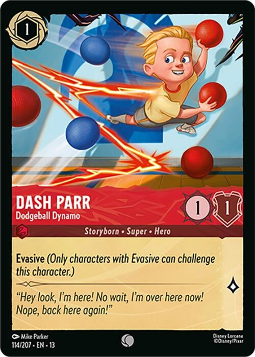 Image for Dash Parr - Dodgeball Dynamo (114/207) [Attack of the Vine!] (13) - Disney Lorcana