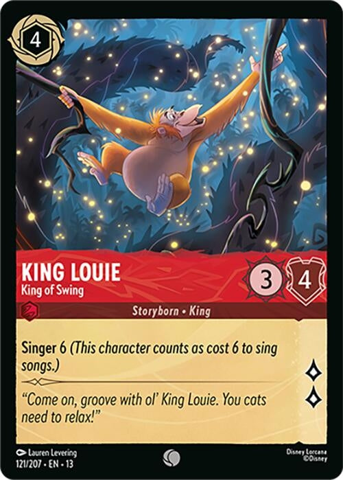 Image for King Louie - King of Swing (121/207) (Cold Foil) [Attack of the Vine!] (13) - Disney Lorcana
