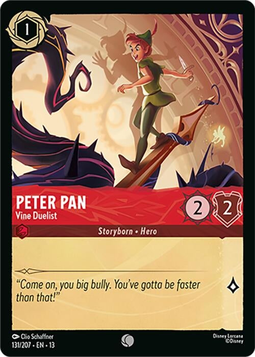 Image for Peter Pan - Vine Duelist (131/207) (Cold Foil) [Attack of the Vine!] (13) - Disney Lorcana