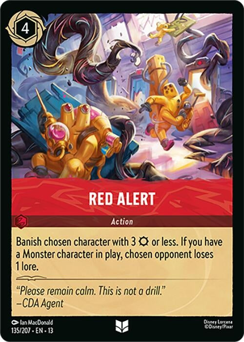 Image for Red Alert (135/207) [Attack of the Vine!] (13) - Disney Lorcana