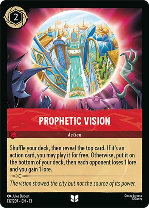 Image for Prophetic Vision (137/207) [Attack of the Vine!] (13) - Disney Lorcana