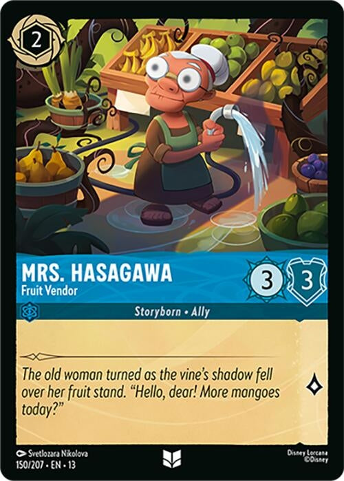 Image for Mrs. Hasagawa - Fruit Vendor (150/207) [Attack of the Vine!] (13) - Disney Lorcana