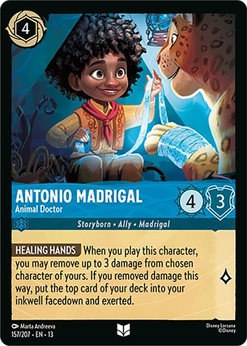 Image for Antonio Madrigal - Animal Doctor (157/207) (Cold Foil) [Attack of the Vine!] (13) - Disney Lorcana