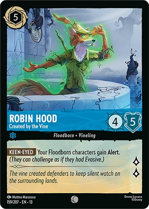 Image for Robin Hood - Created by the Vine (159/207) [Attack of the Vine!] (13) - Disney Lorcana