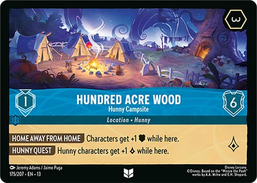 Image for Hundred Acre Wood - Hunny Campsite (175/207) (Cold Foil) [Attack of the Vine!] (13) - Disney Lorcana