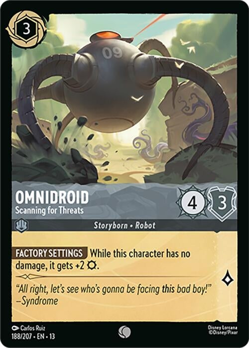 Image for Omnidroid - Scanning for Threats (188/207) [Attack of the Vine!] (13) - Disney Lorcana