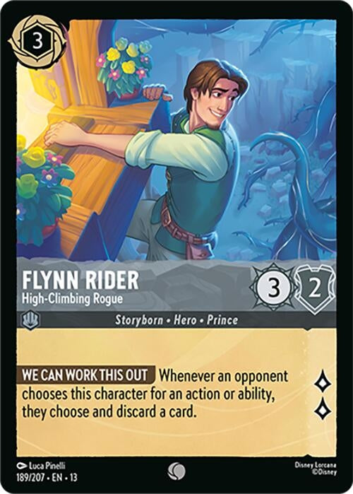 Image for Flynn Rider - High-Climbing Rogue (189/207) [Attack of the Vine!] (13) - Disney Lorcana