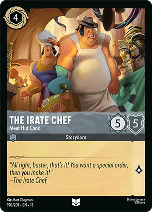 Image for The Irate Chef - Meat Hut Cook (190/207) [Attack of the Vine!] (13) - Disney Lorcana