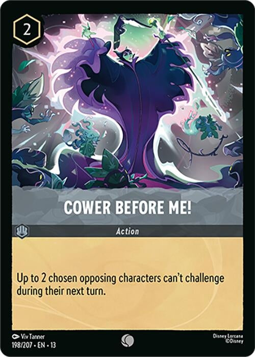 Image for Cower Before Me! (198/207) (Cold Foil) [Attack of the Vine!] (13) - Disney Lorcana