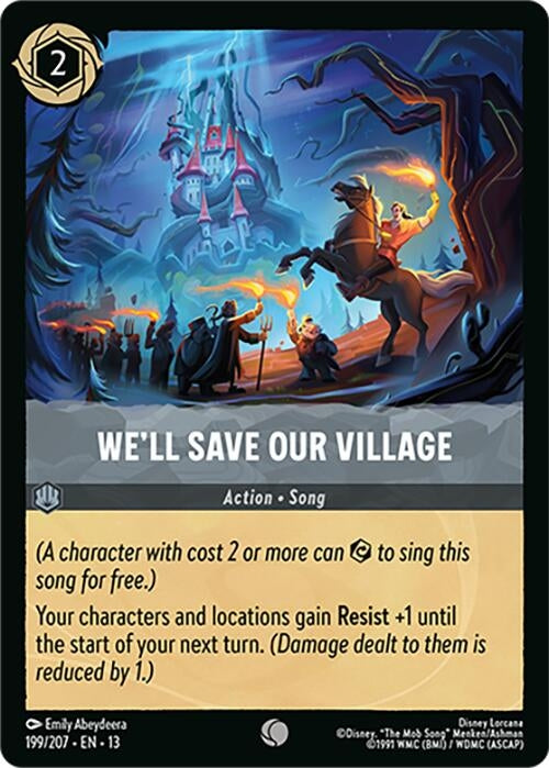 Image for We'll Save Our Village (199/207) (Cold Foil) [Attack of the Vine!] (13) - Disney Lorcana