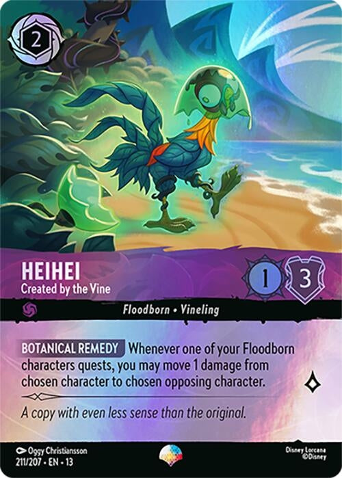 Image for Heihei - Created by the Vine (Epic) (211/204) (Holofoil) [Attack of the Vine!] (13) - Disney Lorcana