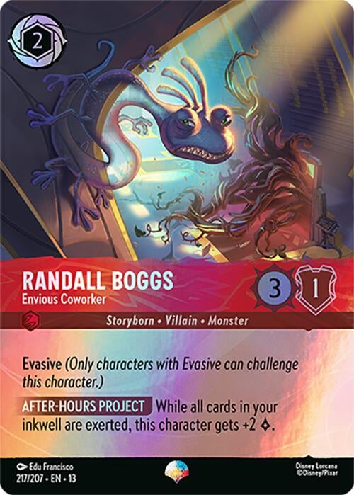 Image for Randall Boggs - Envious Coworker (Epic) (217/204) (Holofoil) [Attack of the Vine!] (13) - Disney Lorcana