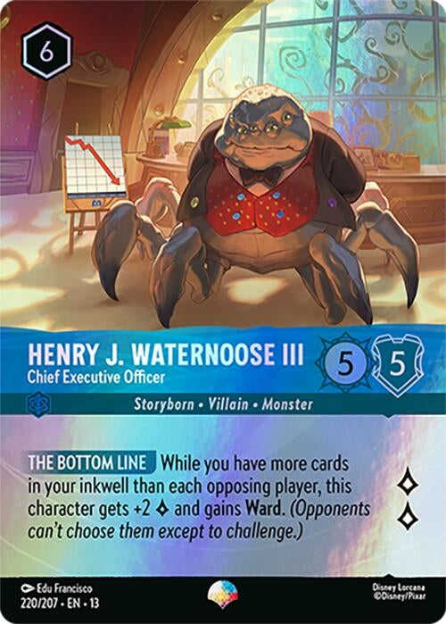 Image for Henry J. Waternoose III - Chief Executive Officer (Epic) (220/204) (Holofoil) [Attack of the Vine!] (13) - Disney Lorcana