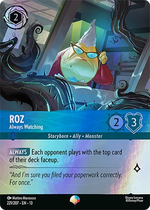 Image for Roz - Always Watching (Epic) (221/204) (Holofoil) [Attack of the Vine!] (13) - Disney Lorcana