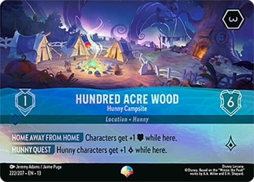 Image for Hundred Acre Wood - Hunny Campsite (Epic) (222/204) (Holofoil) [Attack of the Vine!] (13) - Disney Lorcana