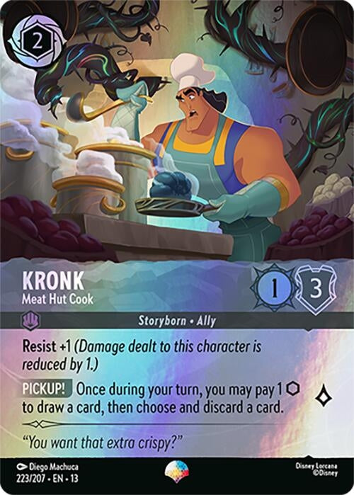 Image for Kronk - Meat Hut Cook (Epic) (223/204) (Holofoil) [Attack of the Vine!] (13) - Disney Lorcana