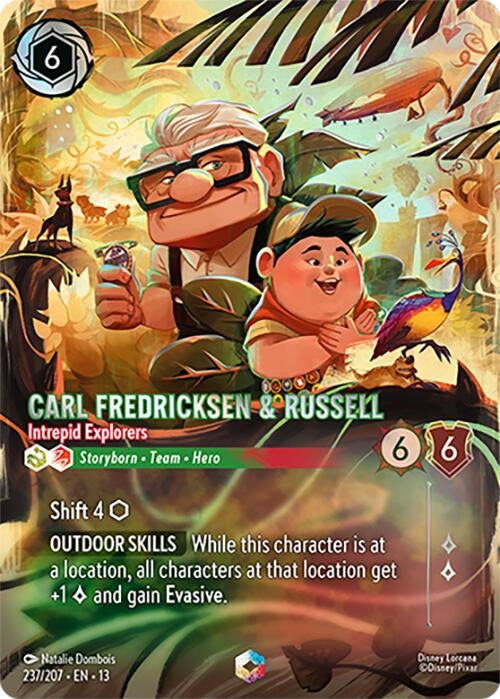 Image for Carl Fredricksen & Russell - Intrepid Explorers (Enchanted) (237/204) (Holofoil) [Attack of the Vine!] (13) - Disney Lorcana