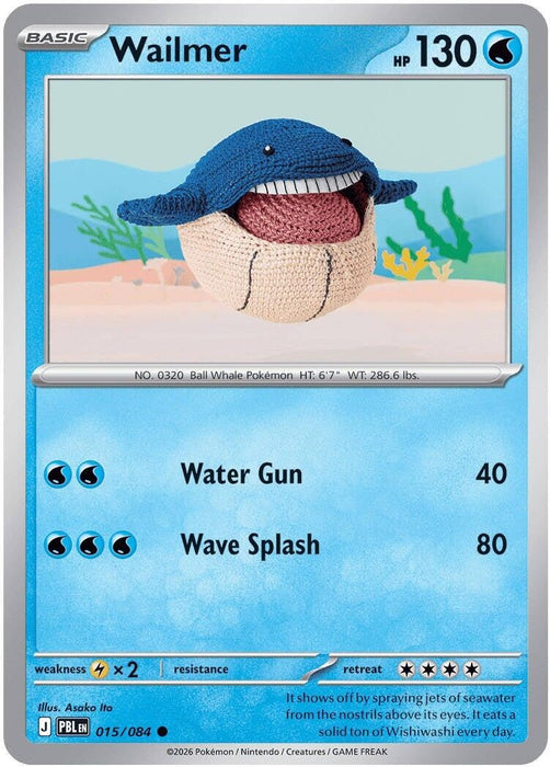 Image for Wailmer (015/084) (Reverse Holofoil) [ME05: Pitch Black] (ME05) - Pokemon