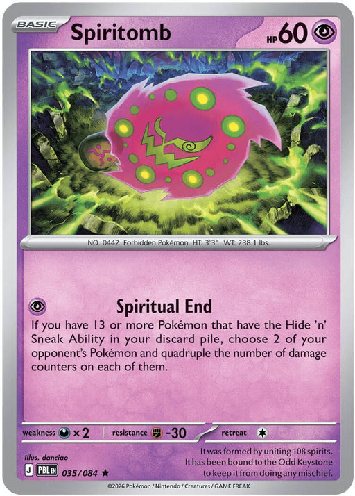 Image for Spiritomb (035/084) (Holofoil) [ME05: Pitch Black] (ME05) - Pokemon