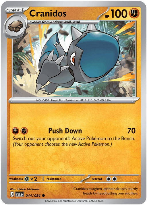Image for Cranidos (044/084) [ME05: Pitch Black] (ME05) - Pokemon