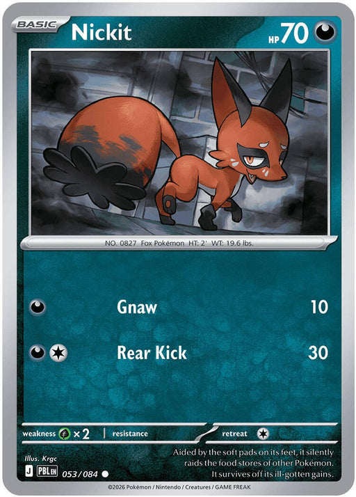 Image for Nickit (053/084) (Reverse Holofoil) [ME05: Pitch Black] (ME05) - Pokemon
