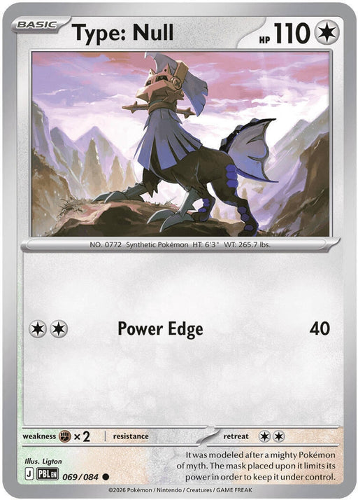 Image for Type: Null (069/084) (Reverse Holofoil) [ME05: Pitch Black] (ME05) - Pokemon