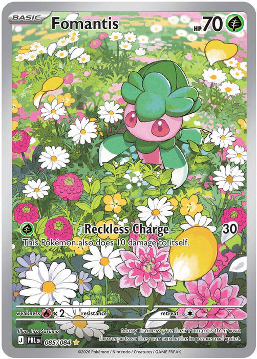 Image for Fomantis (085/084) (Holofoil) [ME05: Pitch Black] (ME05) - Pokemon