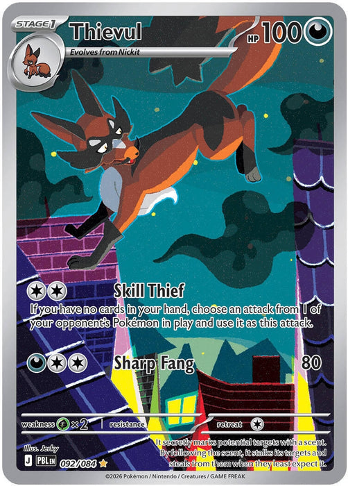 Image for Thievul (092/084) (Holofoil) [ME05: Pitch Black] (ME05) - Pokemon