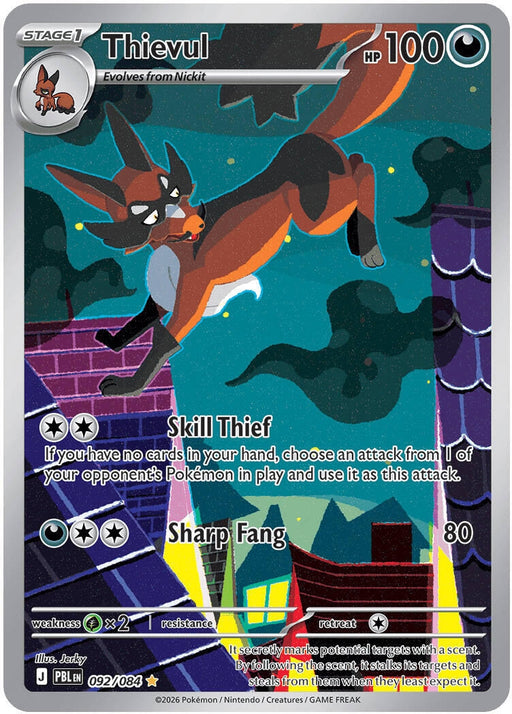 Image for Thievul (092/084) (Holofoil) [ME05: Pitch Black] (ME05) - Pokemon