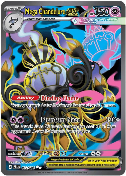 Image for Mega Chandelure ex (099/084) (Holofoil) [ME05: Pitch Black] (ME05) - Pokemon