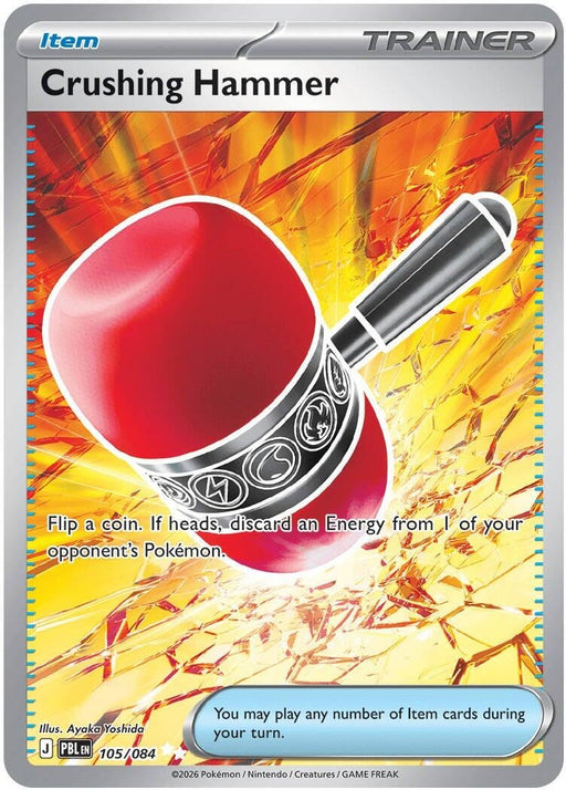 Image for Crushing Hammer (105/084) (Holofoil) [ME05: Pitch Black] (ME05) - Pokemon