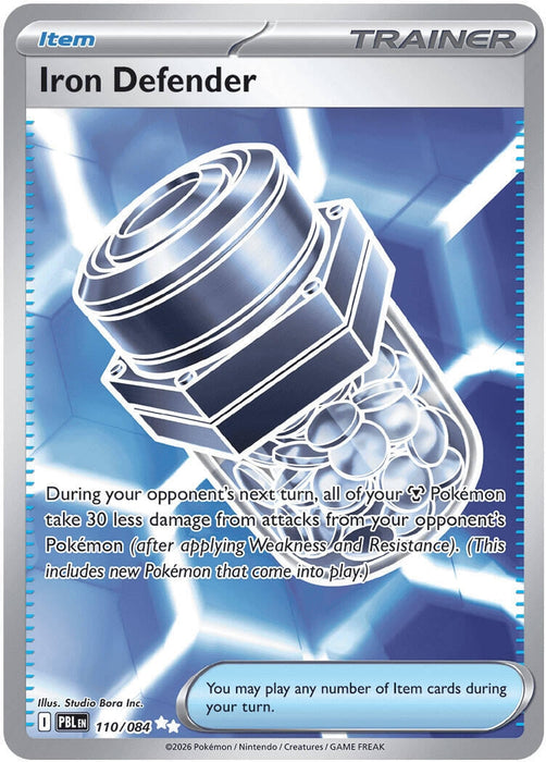 Image for Iron Defender (110/084) (Holofoil) [ME05: Pitch Black] (ME05) - Pokemon