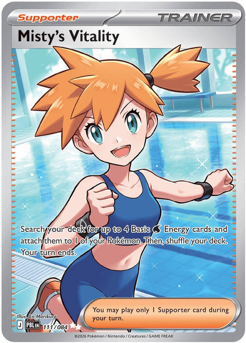 Image for Misty's Vitality (111/084) (Holofoil) [ME05: Pitch Black] (ME05) - Pokemon