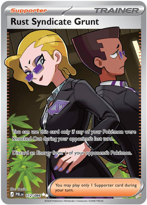 Image for Rust Syndicate Grunt (112/084) (Holofoil) [ME05: Pitch Black] (ME05) - Pokemon