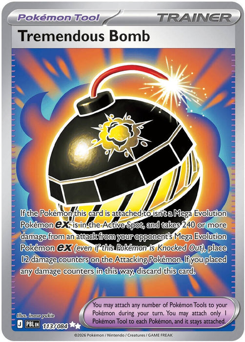 Image for Tremendous Bomb (113/084) (Holofoil) [ME05: Pitch Black] (ME05) - Pokemon