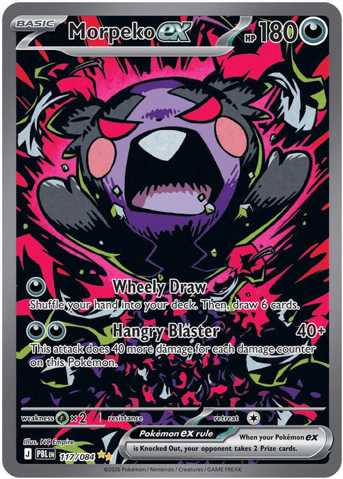 Image for Morpeko ex (117/084) (Holofoil) [ME05: Pitch Black] (ME05) - Pokemon
