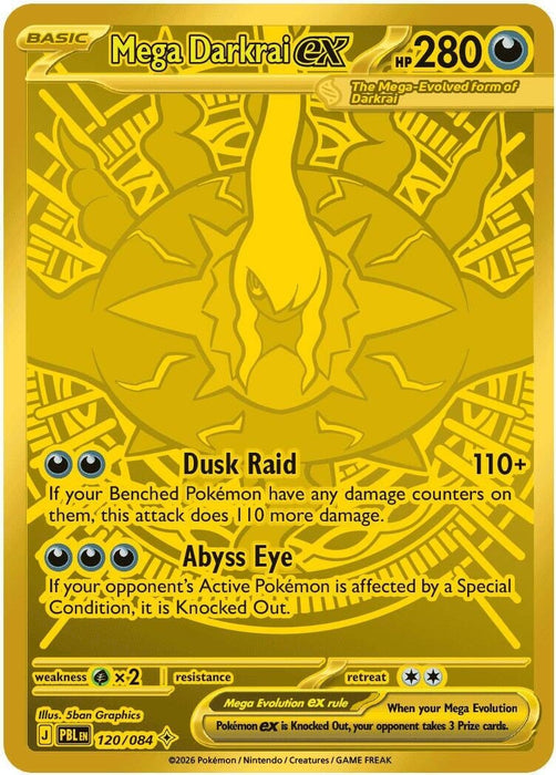 Image for Mega Darkrai ex (120/084) (Holofoil) [ME05: Pitch Black] (ME05) - Pokemon