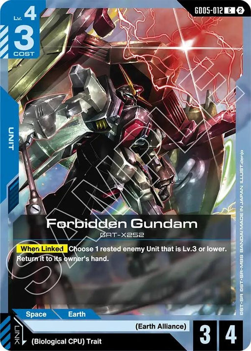 Image for Forbidden Gundam (GD05-012) [Freedom Ascension] (GD05) - Gundam Card Game