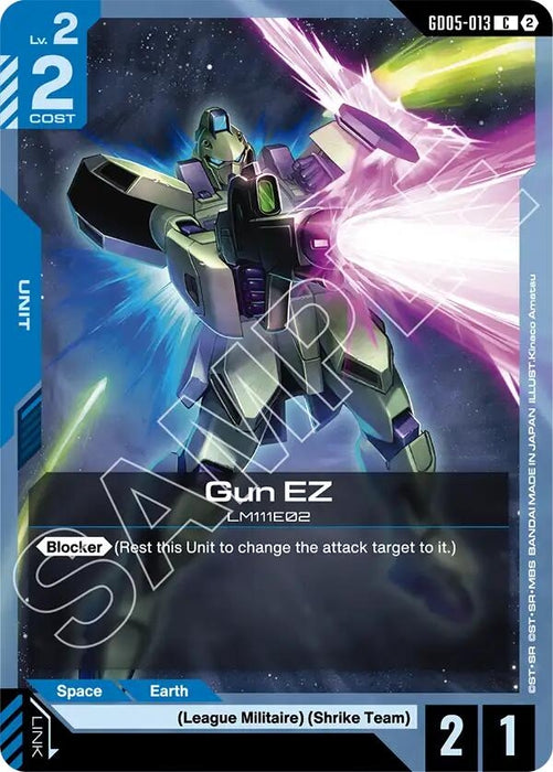 Image for Gun EZ (GD05-013) [Freedom Ascension] (GD05) - Gundam Card Game