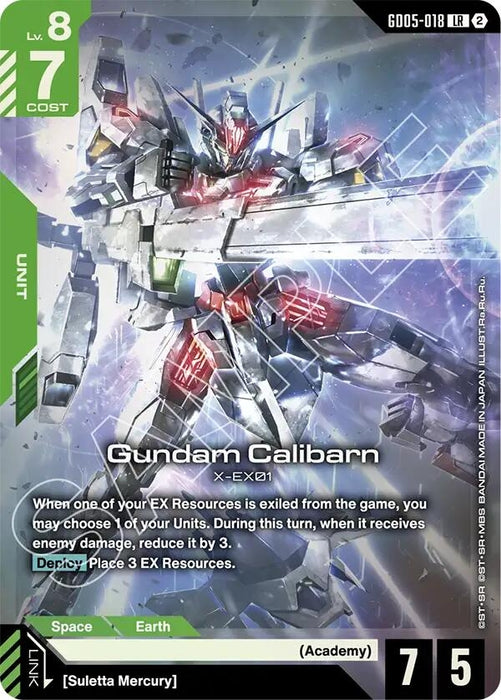 Image for Gundam Calibarn (GD05-018) (Holofoil) [Freedom Ascension] (GD05) - Gundam Card Game