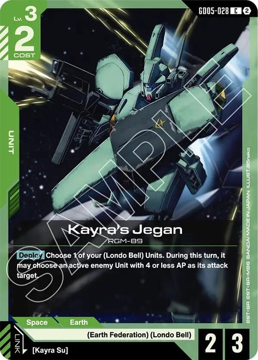 Image for Kayra's Jegan (GD05-028) [Freedom Ascension] (GD05) - Gundam Card Game