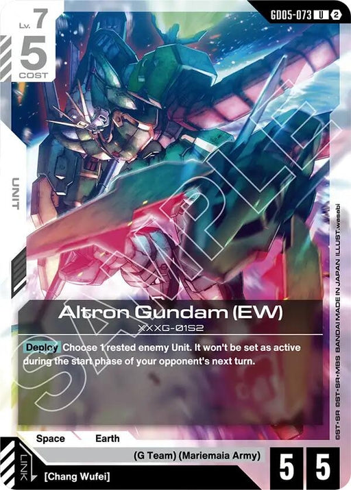 Image for Altron Gundam (EW) (GD05-073) [Freedom Ascension] (GD05) - Gundam Card Game