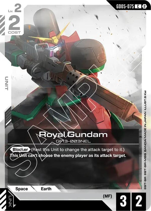 Image for Royal Gundam (GD05-075) [Freedom Ascension] (GD05) - Gundam Card Game