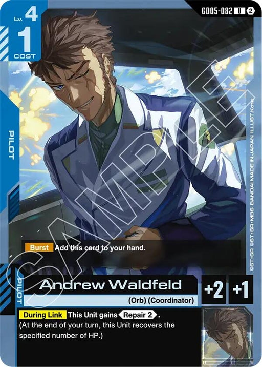 Image for Andrew Waldfeld (GD05-082) [Freedom Ascension] (GD05) - Gundam Card Game